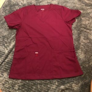NWOT V-neck Solid Scrub Top